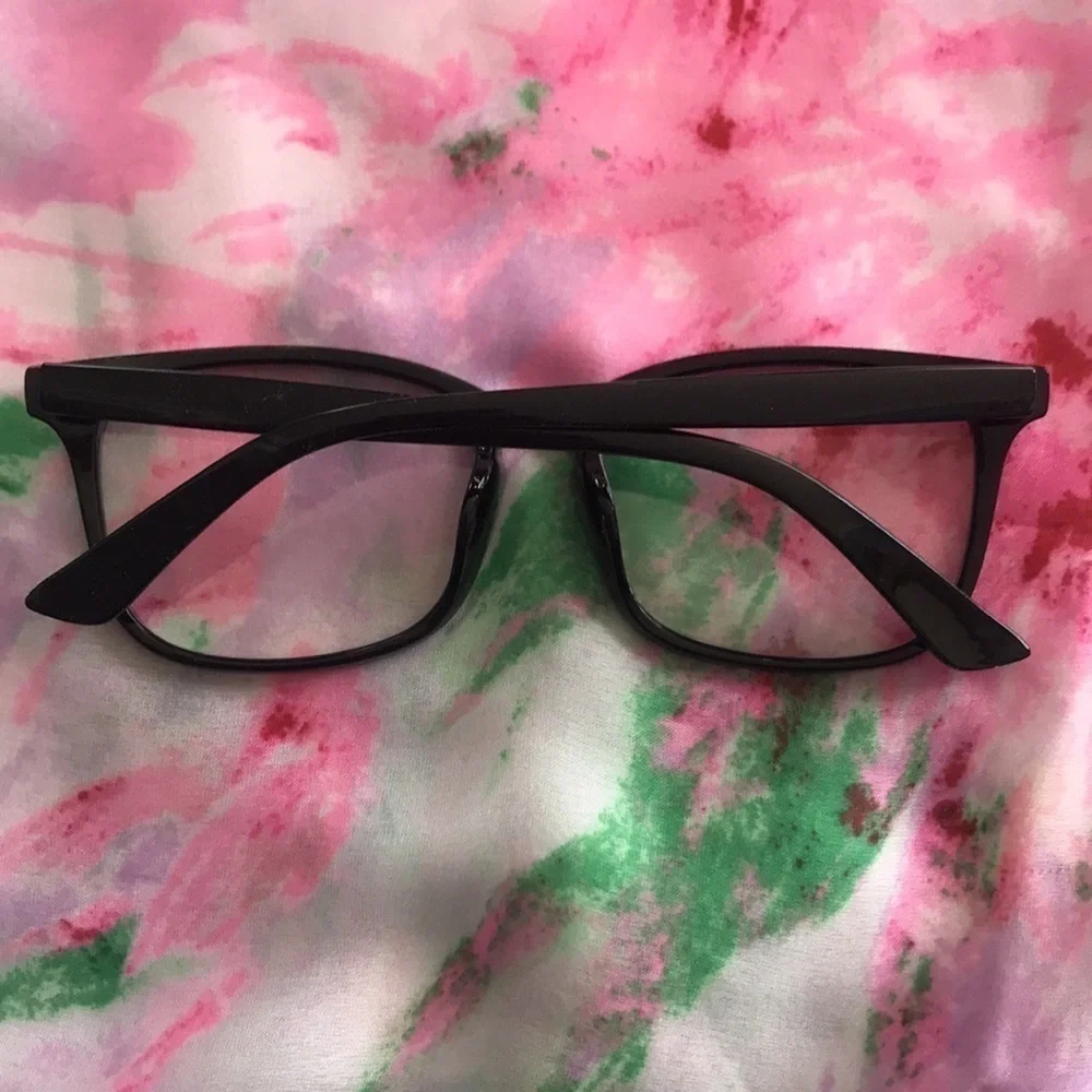 Brand New Blue Light Blocking Glasses Computer Gaming Square Frame w/ Case